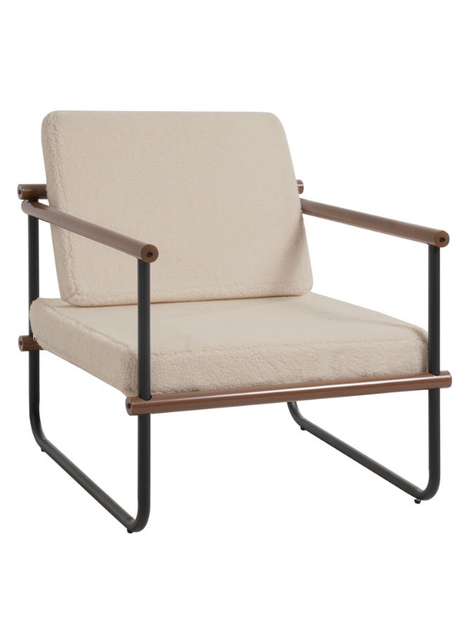 شويوين كرسي قماشي مميز، كرسي بذراعين لغرفة المعيشة، أريكة مفردة، كرسي استرخاء عصري لغرفة النوم، كرسي قراءة منجد، مناسب لغرفة المعيشة والمكتب وغرفة النوم - Image 1